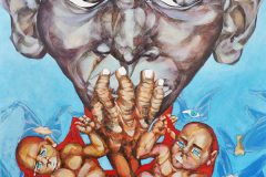 7-Fame-nel-mondo-tecn-mixed-on-canvas-110x110cm