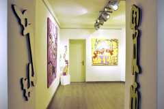 Installazione sculture e quadri